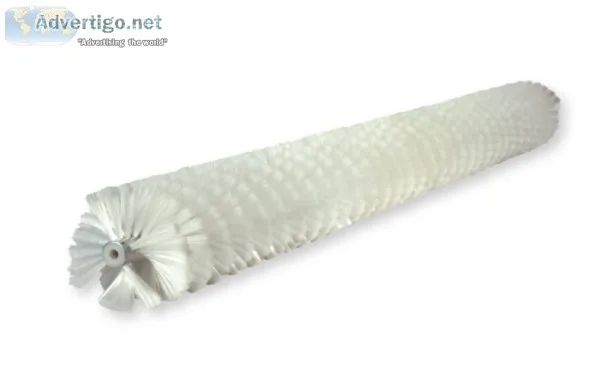 Solar panel cleaning brush