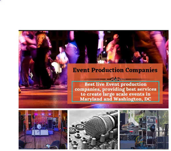 Event Production Companies in Washington Dc