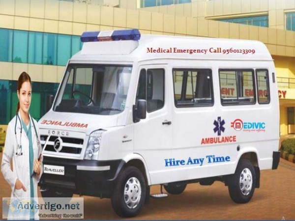 Medivic ICU Road Ambulance Service in Gandhi Maidan