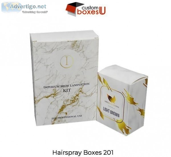 Custom Hairspray Boxes with Exiting Packaging in TexasUSA