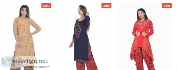 Designer multicolor long kurti