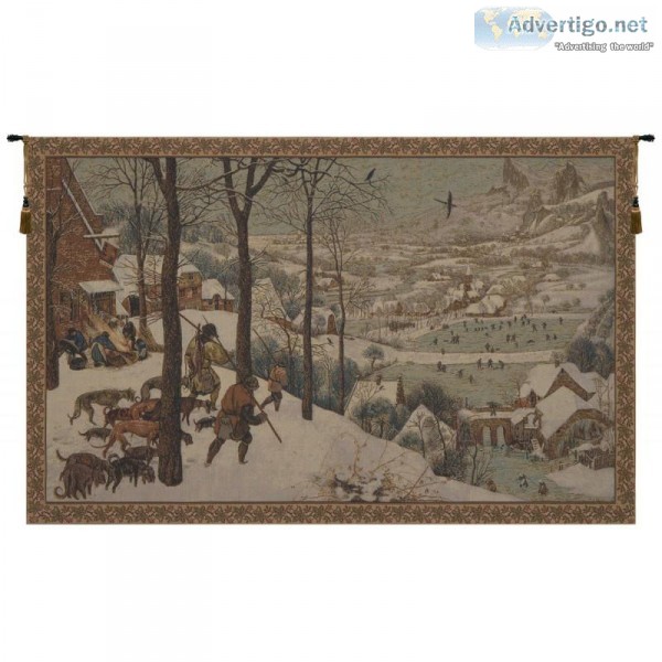 BUY HUNTERS IN THE SNOW EUROPEAN TAPESTRY