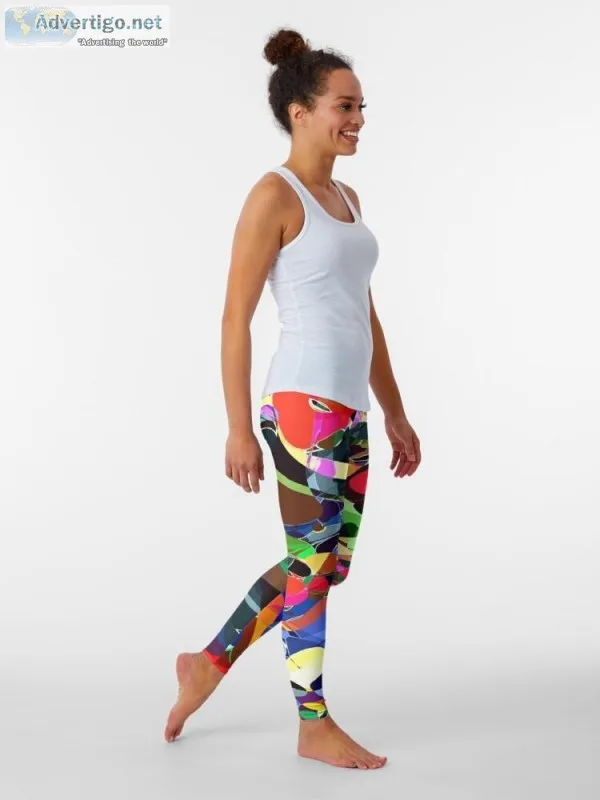 Abstract Leggings