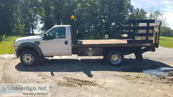 2009 Ford F450 SD Diesel Flatbed Truck