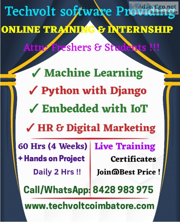 .net internship opeings in coimbatore Online Internship Training