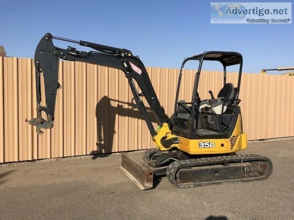 2013 JOHN DEERE 35D MINI HYDRAULIC EXCAVATOR 27803206