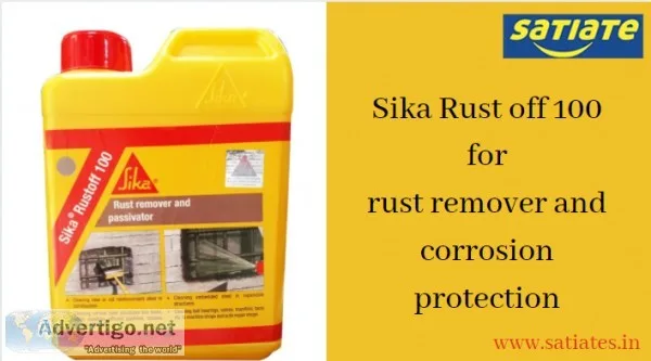 Sika Rust off 100 for rust remover and corrosion protection