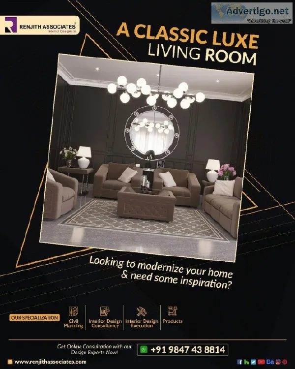 Perfect Interior Designing Solutions in Kerala - Renjith Associa