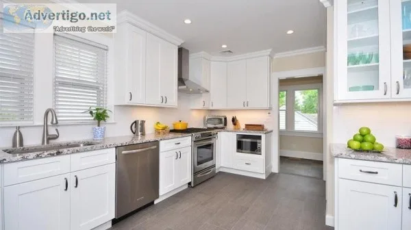 Ice White Shaker Cabinets  StockCabinetExpress