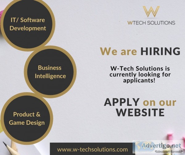 Great news from w-tech solutions