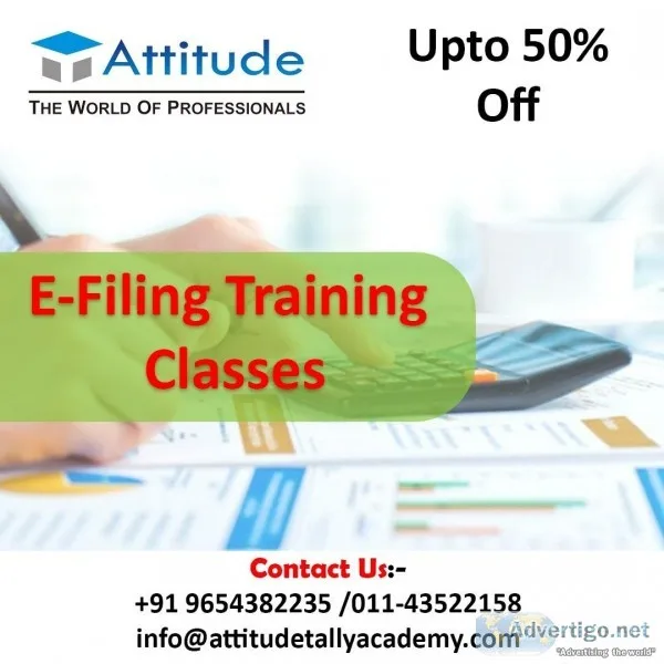 Best Institute for E-Filing Training Classes in Uttam Nagar