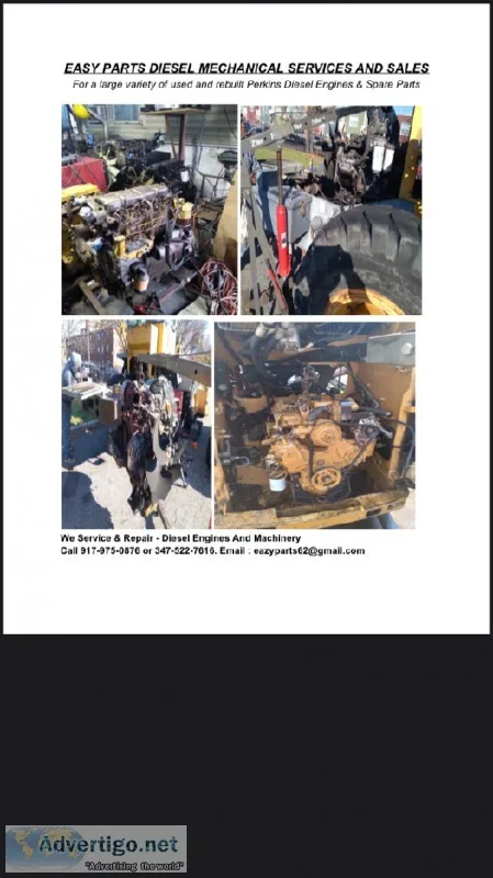Diesel and Perkins Engine Sales Services and Repairs