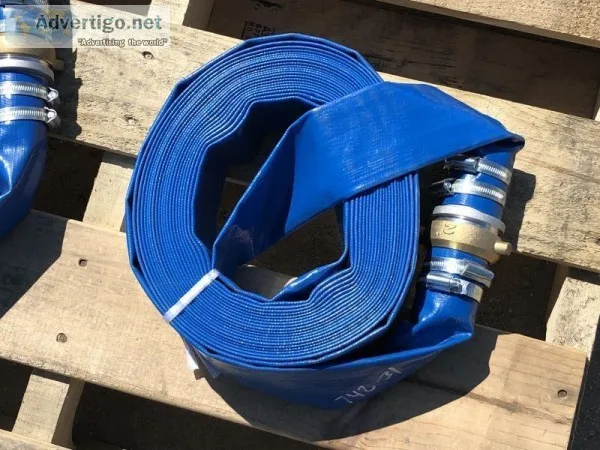 (4) UNUSED 2&quotX50  DISCHARGE WATER HOSE