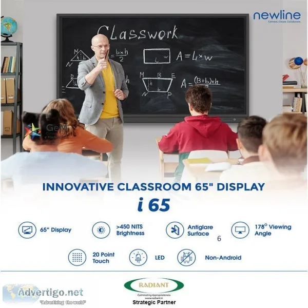 Newline- Innovative Classroom 65&quot Interactive Display