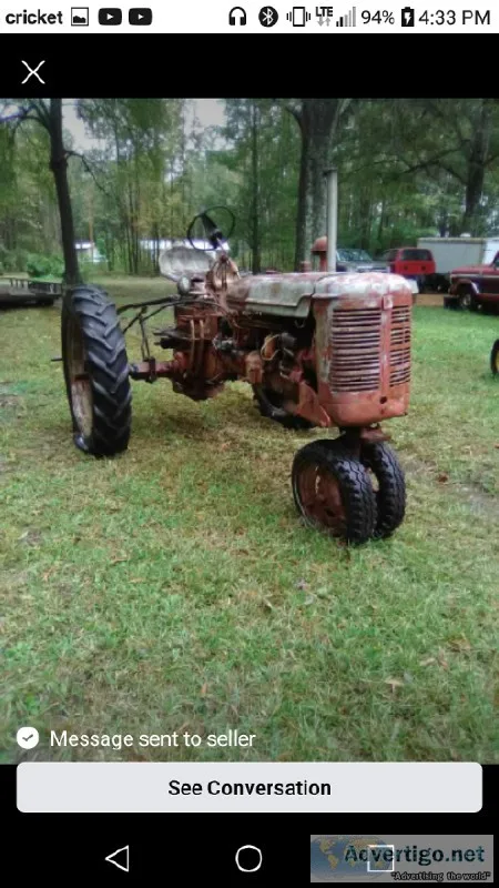 Looking for none running farmall super C tractors