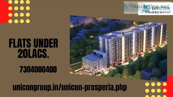 Top Flats under 20lacs