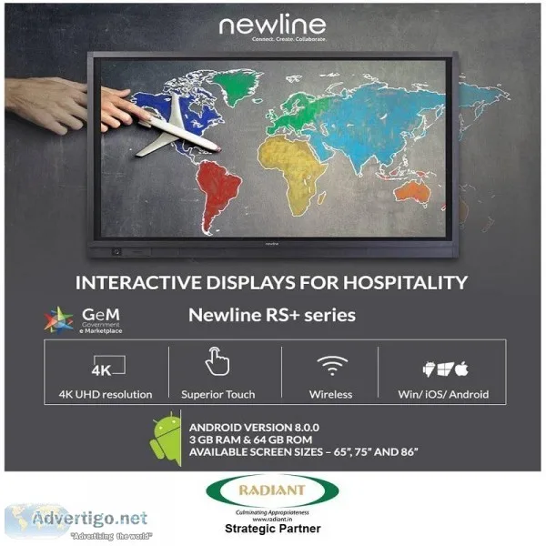 Newline RS series- Interactive Displays for Hospitality