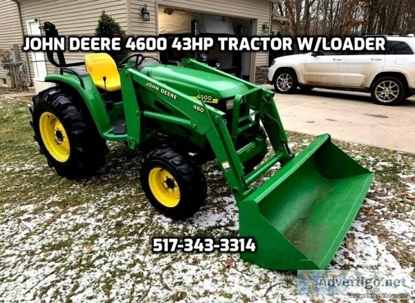 John Deere 4600 4x4 43HP Tractor with HD Loader