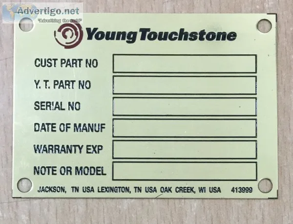 Bharat metal process - ss/aluminum name plate maker