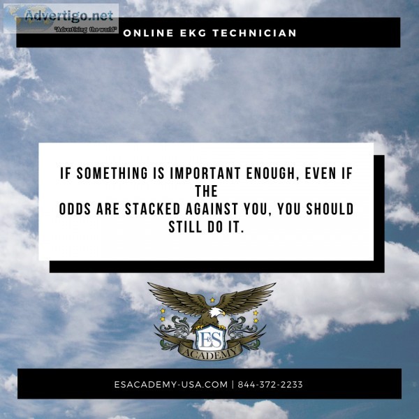 Do Something Important &ndash Online EKG Technician Classes