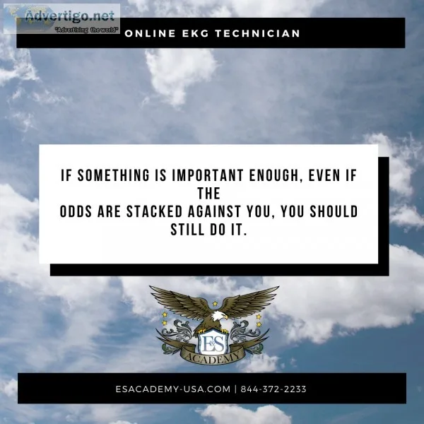 Do Something Important &ndash Online EKG Technician Classes