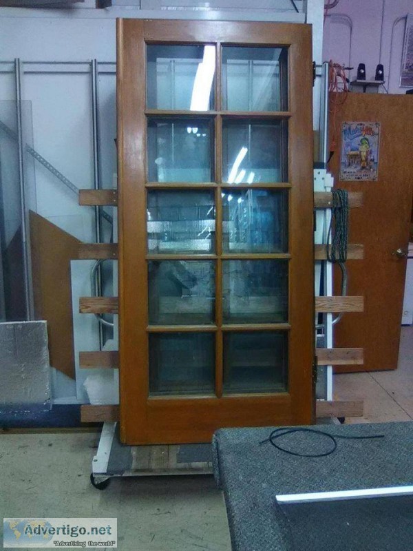 6 - Wood french doors 36" x 80"
