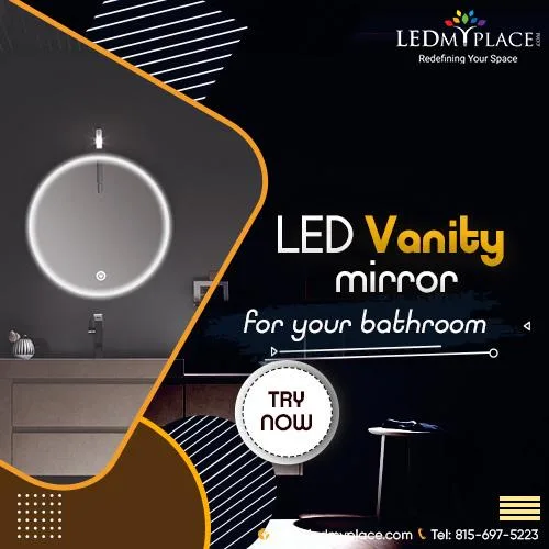 AN ELEGANT VANITY MIRROR THAT COMES WITH LED LIGHTS