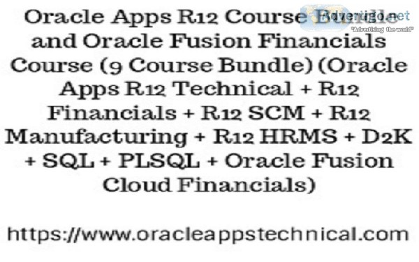 50% off on Oracle Apps R12 Course Bundle and Fusion Financials C
