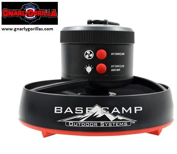 Buy Online BaseCamp Tent Fan with LED lanterns For One-Year Warr