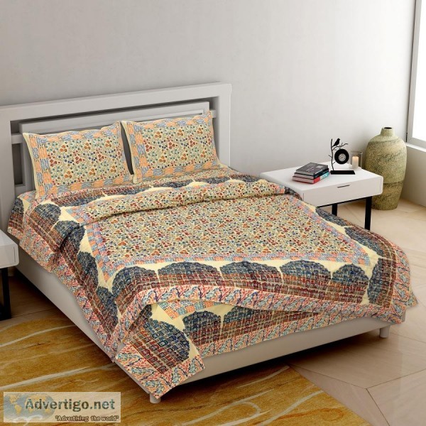Double Bed Jaipur Razai With Satrangi Hawa Mahal Pattern