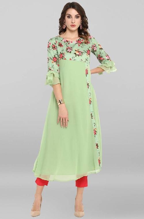 Evergreen Designer Printed Kurti