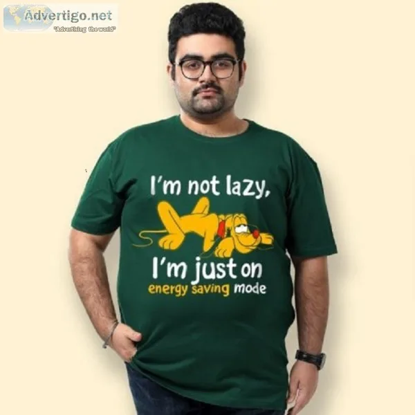 Buy plus size t-shirt for men from beyoung
