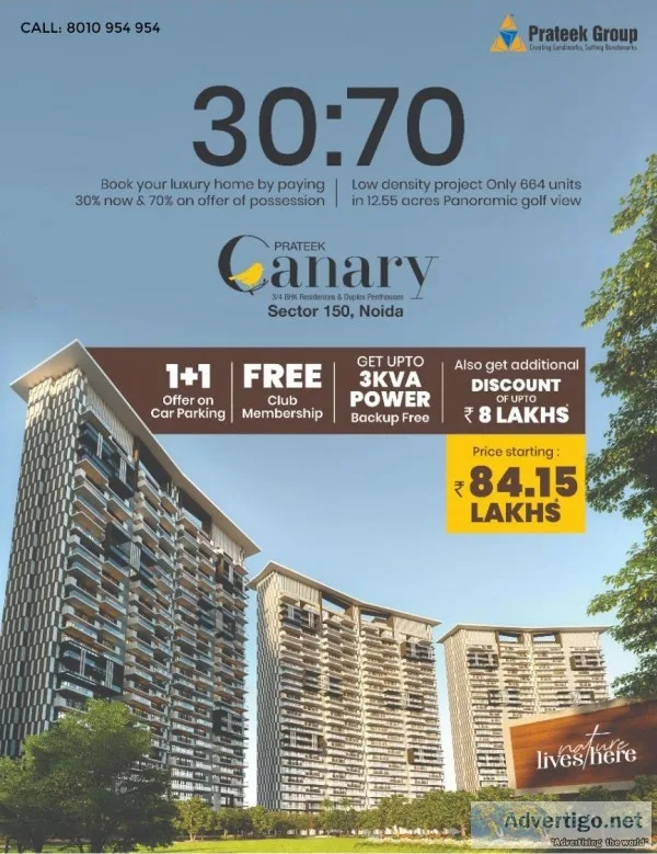 3 BHK Apartments Flats For Sale in Noida Sector 150