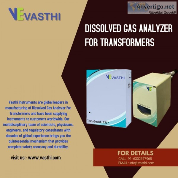 Dissolved Gas Analyzer For Transformers