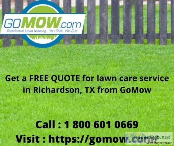 Get a FREE QUOTE for lawn care service in Richardson