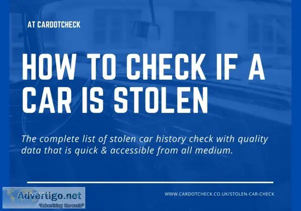 Stolen car check