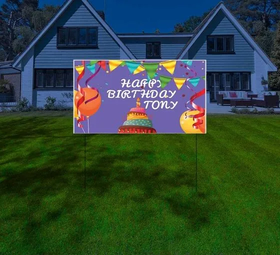 Show the bright side of your message with yard signs reflective