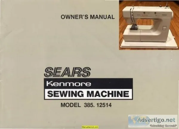 Kenmore 385.12514590 Sewing Machine Instruction Manual