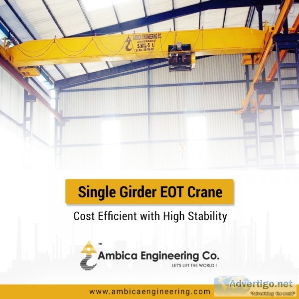 One stop solution for all your single girder eot crane needs