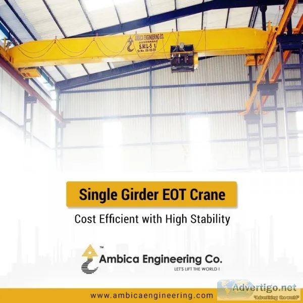 One stop solution for all your single girder eot crane needs