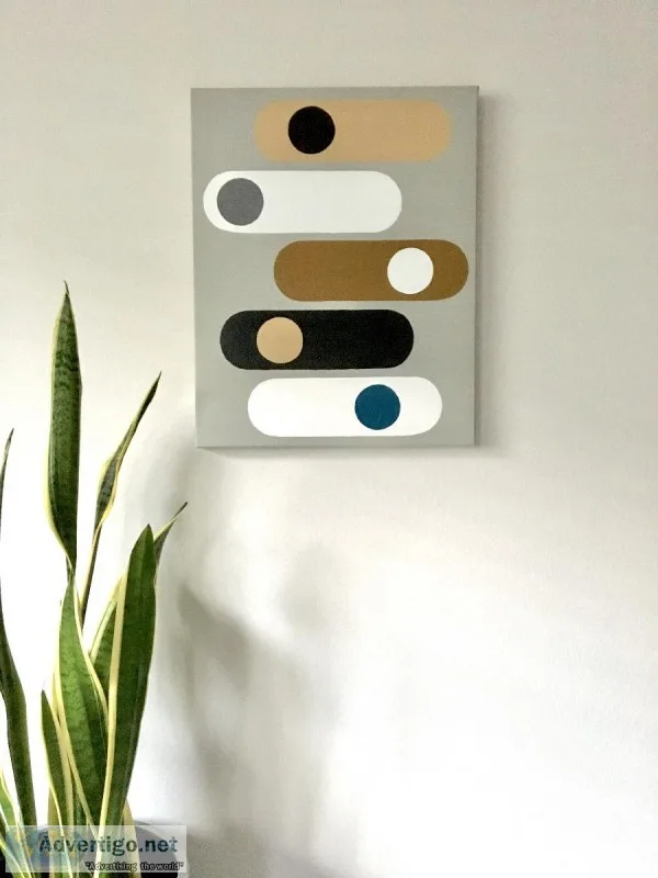 &quotMid Century Thought Bubbles&quot Original Contemporary Acry