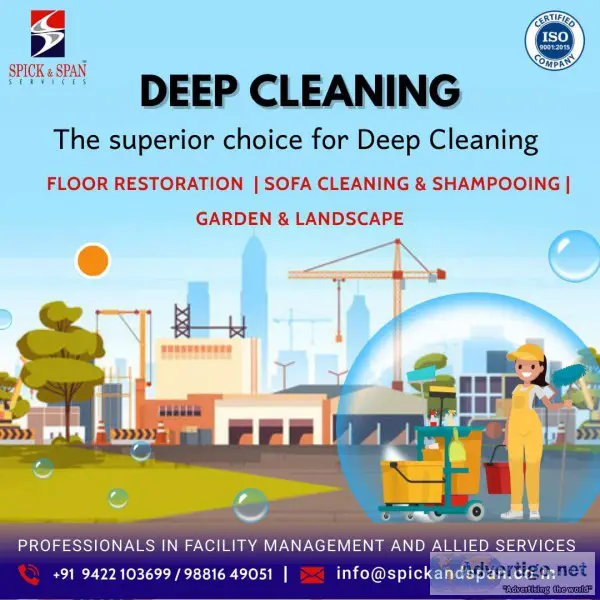 Deep Cleaning Service  Spick and Span Facility Management Servic
