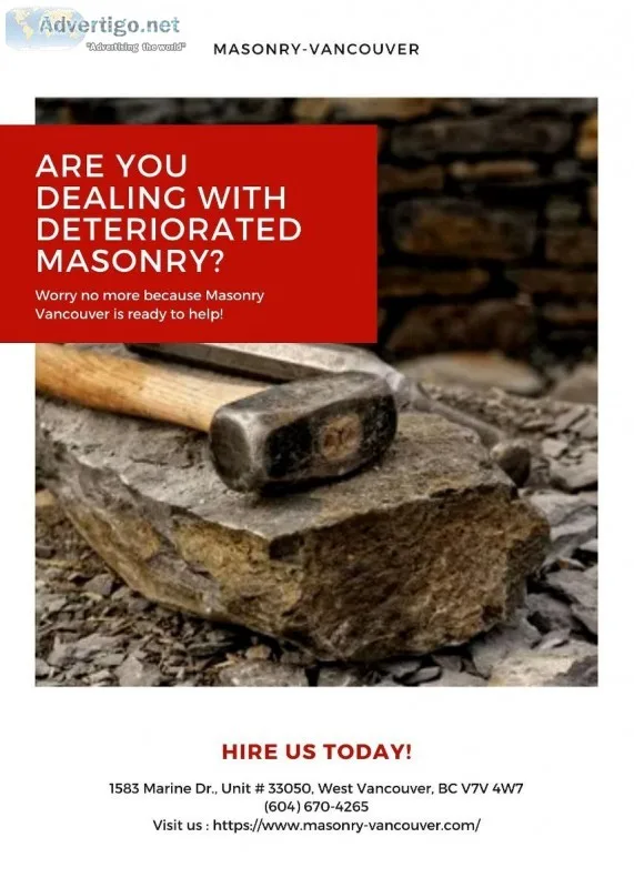 Vancouver Masonry-Commercial and Residential  Stone work
