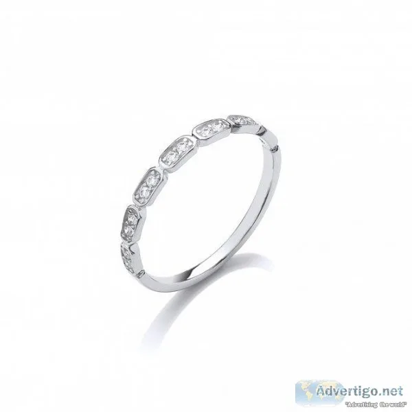 Order Sterling Silver Eternity Ring from David Deyong UK