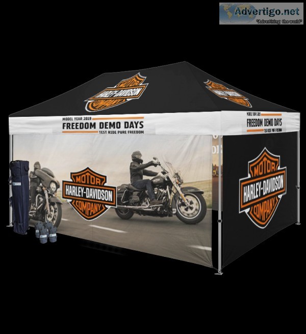CUSTOM 10 X 15 POP-UP TENT PACKAGES PROVIDE YOU WITH EVERYTHING 