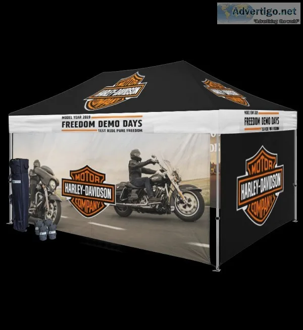 CUSTOM 10 X 15 POP-UP TENT PACKAGES PROVIDE YOU WITH EVERYTHING 