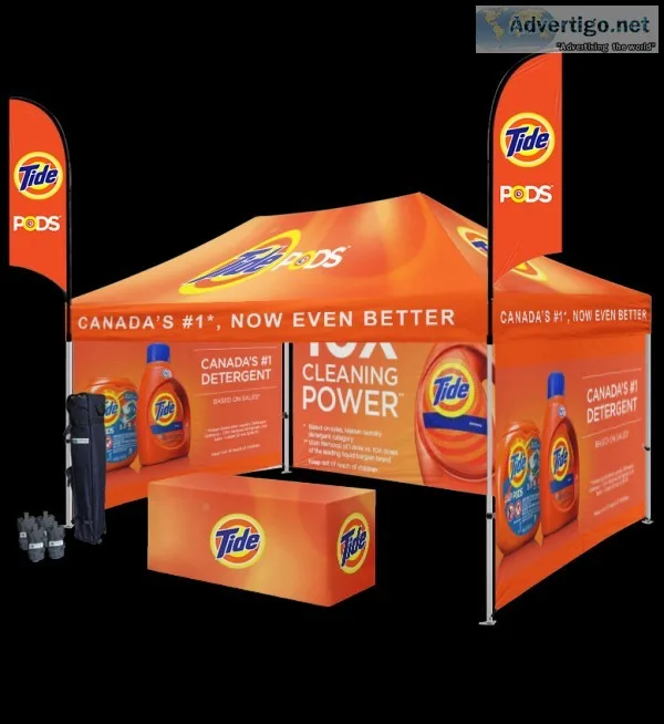 Custom Graphics on printed pop up tents Canopies and Accessories