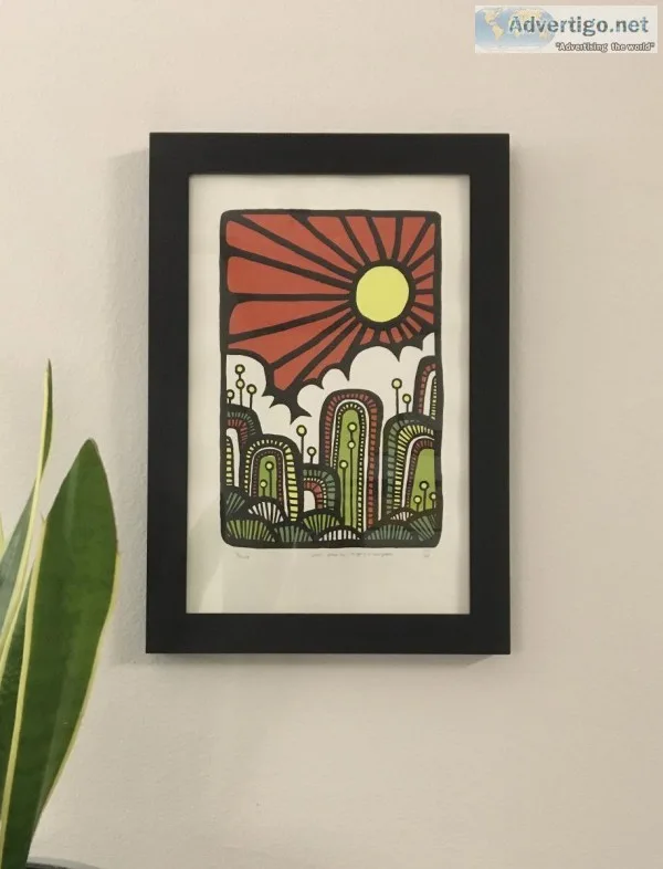 &quotAustin City Limits&quot Framed Silkscreen Print
