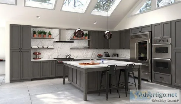 Midtown Grey Kitchen Cabinets  StockCabinetExpress