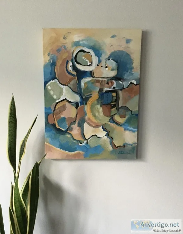&quotKandinsky by the Sea&quot Original Contemporary Acrylic Pai